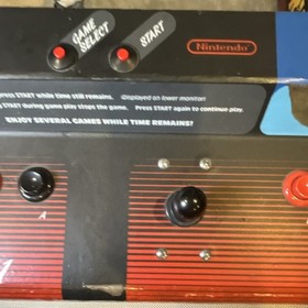 Nintendo Arcade Play Choice 10 dual monitor Control Panel, Joysticks & Buttons