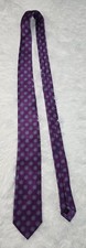 JOS A BANK RESERVE Men  s Silk Tie Purple Blue Geo 3.25" Necktie NWT New 99