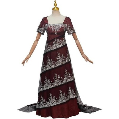 white christmas dresses Titanic floral tea gown Delightful Valencienne Lace Belle Epoque Edwar –  MJcostume main image 0