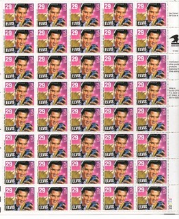 U.S. #2721 MNH ELVIS PRESLEY ROCK & ROLL SHEET 40X29 Cent $11.60 (1993)