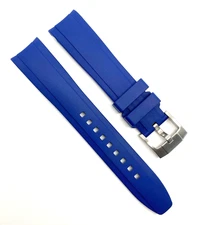 Everest Rolex 20mm x 18mm Blue Rubber Watch Strap Band EH-5B Authentic OEM