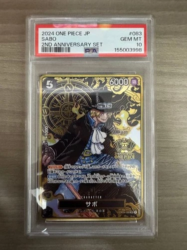 One Piece Card Sabo OP04-083 PSA 10 Japanese CCG Bandai Graded Trading Card
