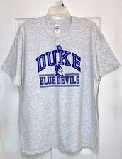 Gildan Heavy Cotton DUKE BLUE DEVILS Gray T-Shirt, Men's Size XL with TAGS