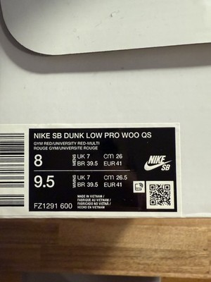 Nike SB Dunk Low Pro - Poppy Field - The Wizard of Oz  - Size: US M 8