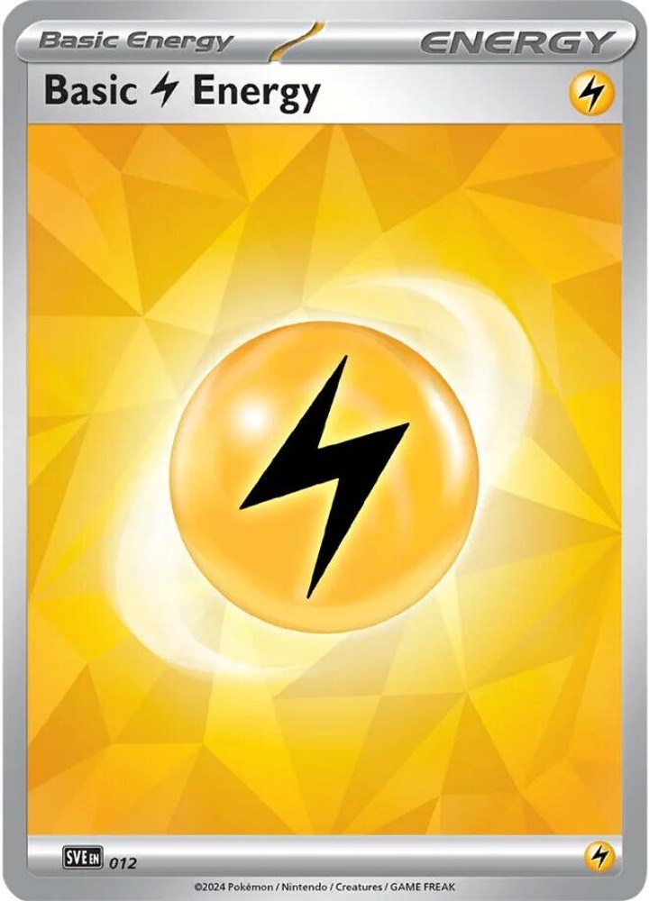 Basic Lightning Energy Normal [SVE - 012] LP Pokemon