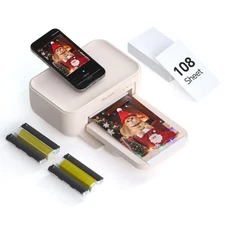 Photo Printer 4x6,+108 Sheets&2Ribbon,Phone Instant Picture Printer for iPhon...