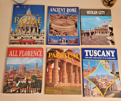 ITALY Travel Books LOT (6) a.Splendors of Rome  b.Ancient Rome  c.Vatican City