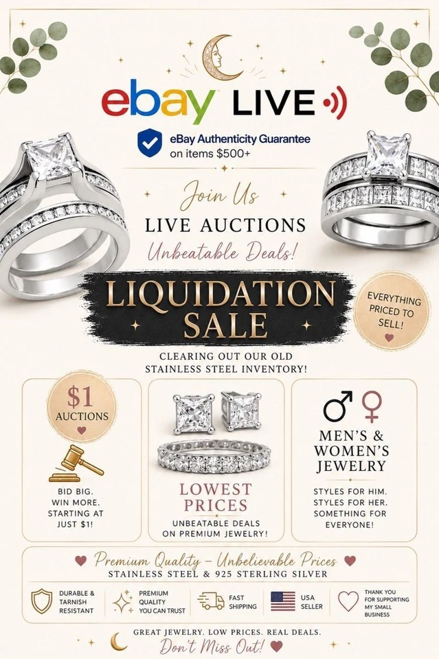 Premium Jewelry ✨ Stainless Steel & 925 Sterling Bridal Fashion Jewelry ✨