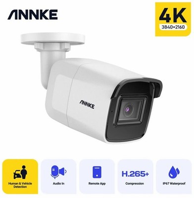 ANNKE C800 4K 8MP Bullet CCTV Audio In IP Kamera IP67 Home Security POE System
