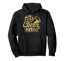 NWT Cheer Leader Era YouthCheerleading Black Gold Pullover Hoodie Mediuim