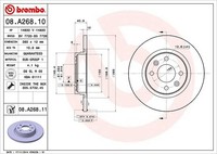 2X Brembo Bremsscheibe Vorderachse U.A. FüR Dacia, Renault, Smart