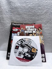 Grand Theft Auto III Sony PlayStation 2 Disc/Art Insert/Game Manual Used