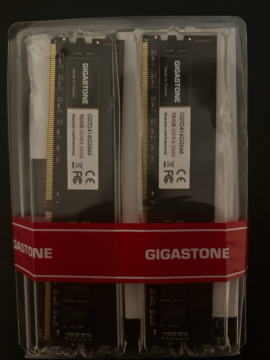 n*i様 GIGASTONE32GB(16GB x2) DDR4 2666MHz Gigastone DDR4 32GB (2x16GB) 2666MHz DIMM Desktop Memory 288-Pin