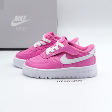 Size 6 Toddler Kid's Nike Force 1 Low EasyOn Sneakers FN0236-600 Playful Pink