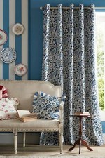 Cath Kidston Strawberry Garden Blackout Eyelet Curtains, W 228 Drop 182cm
