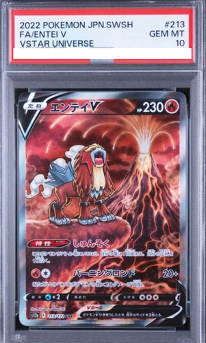 PSA10 GEM MT Entei V SAR 213/172 s12a VSTAR Universe Japanese Pokemon Card 910