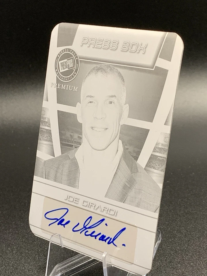 JOE GIRARDI 2024 Leaf Press Pass PRESS BOX PRINT PLATE AUTO 1/1 NEW YORK YANKEES - Image 2 of 4