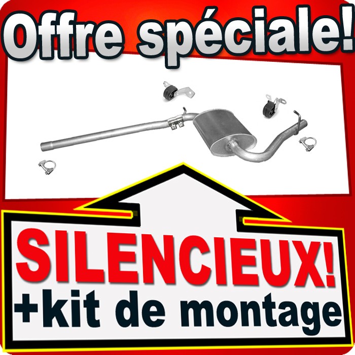 Silencieux intermédiaire Audi A4 B6 1.9 TDi berline et break