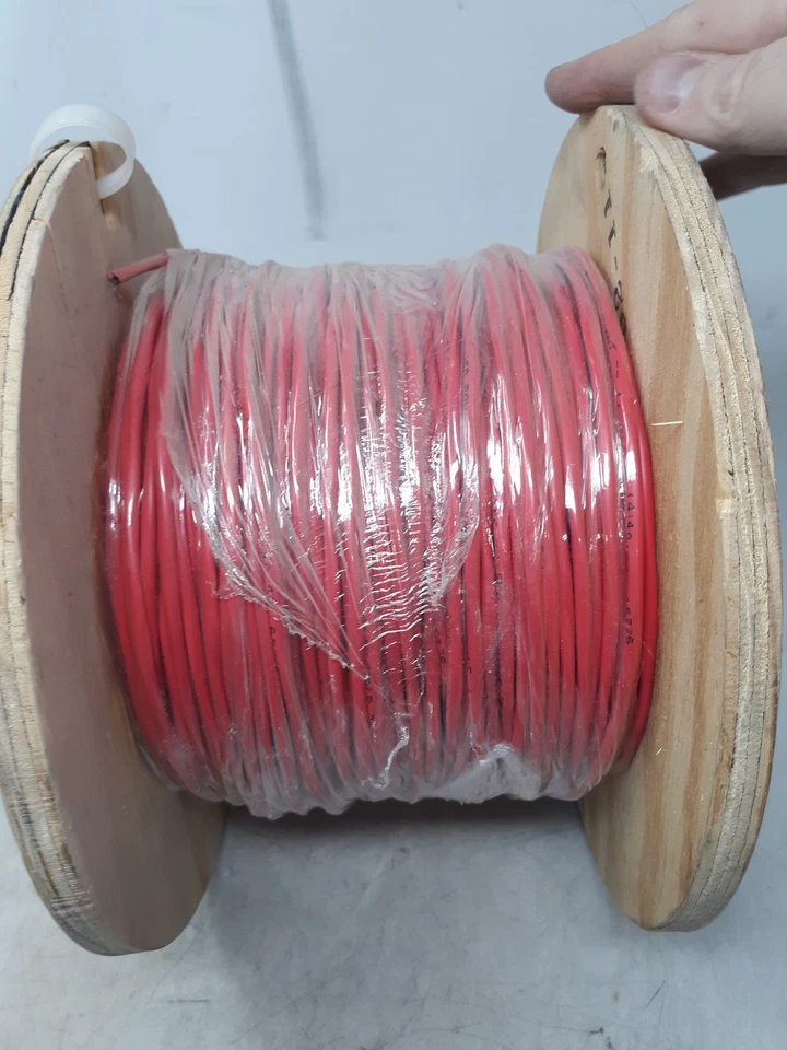 Tappan 16/2C Solid BC Fire Alarm Plenum Cable Red 1000ft Spool G50032-1C USA - Image 4 of 4