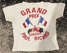 vintage Kids T-shirt  Grand Prix Paul Ricard  1970s  Made in France Very Small