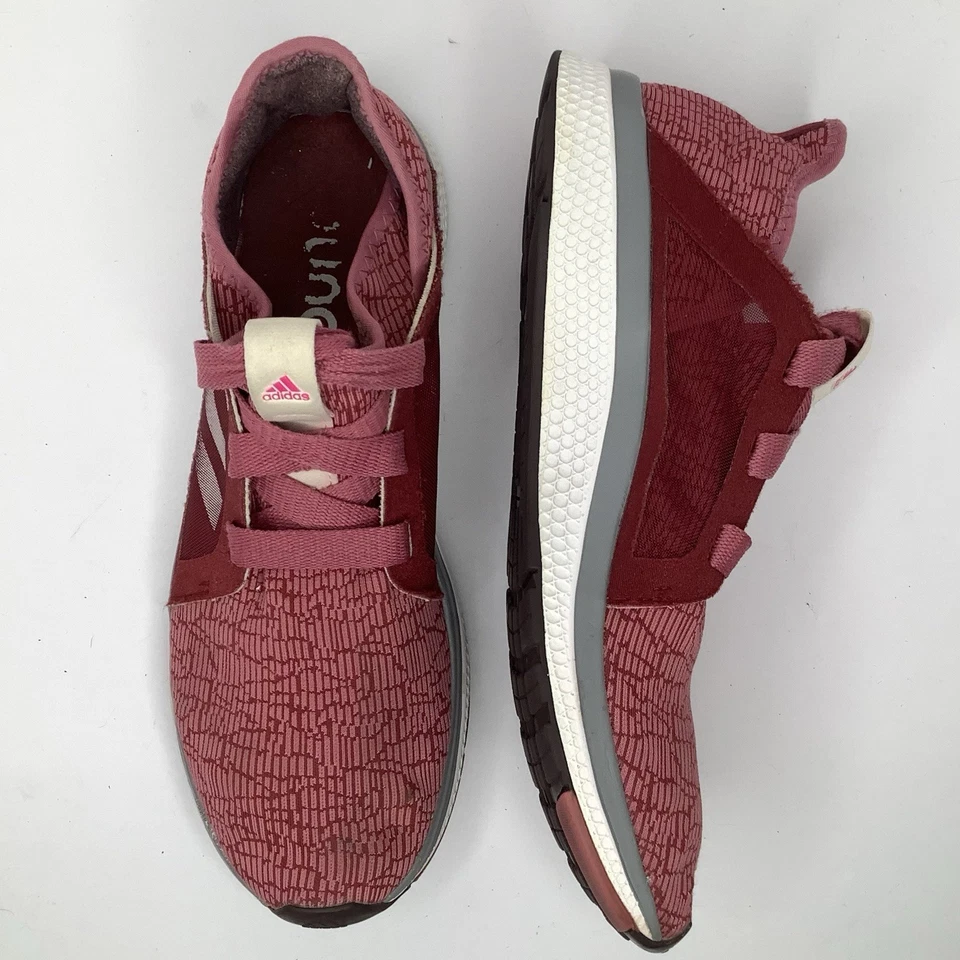 Adidas Edge Lux Bounce Textile Burgundy Lace Up Low Top Women’s Sneakers Sz 11 - Image 2 of 4