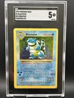 1999 POKEMON BASE SET SHADOWLESS #2 BLASTOISE-HOLO SGC 5