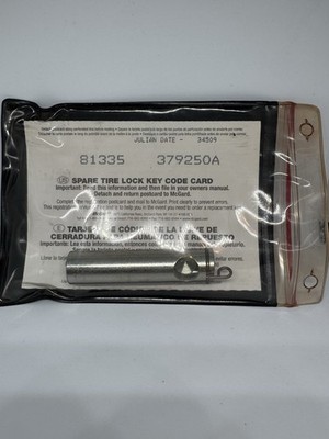 OEM Ford Spare Tire Lock Key Kit 6C34-1A380-AA McGard Code 81335 379250A New