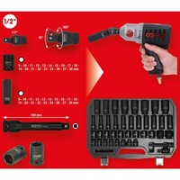 "Ks Tools 515.0065 1/2\" Sechskant-Kraft-Stecknuss-Satz, 40-Tlg"