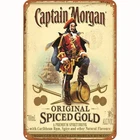 Captain Morgan Original Spiced Golden Vintage Tin Metal Signs Home Décor 8x12