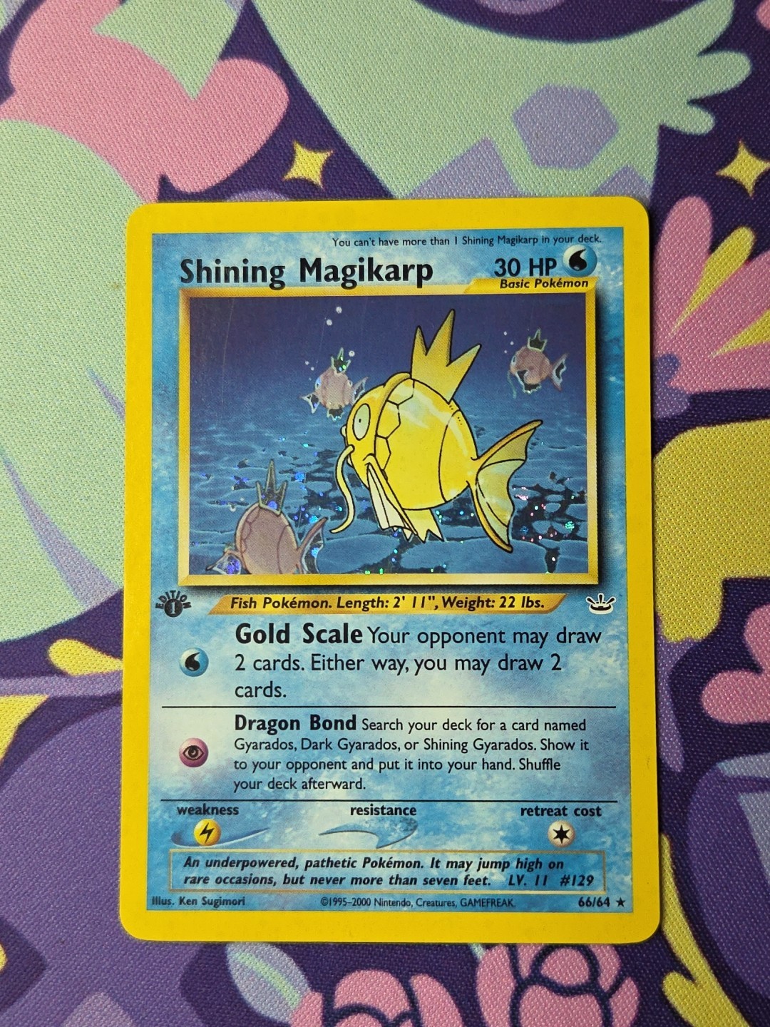 Pokémon TCG Neo Revelation 1st Edition Shining Magikarp 66/64 Holo Near Mint