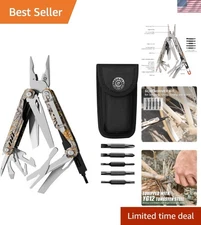 Compact 26-in-1 Multi Tool with One-Hand Access and Nylon Sheath - EDC Essential