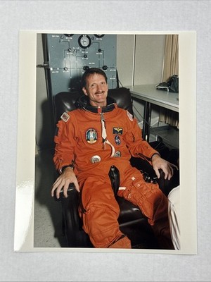 NASA STS 66 Joseph Tanner Suitting Up Press Photo