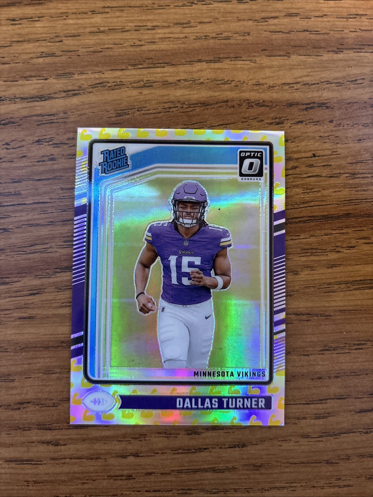 2024 Panini Donruss Optic Rated Rookie Dallas Turner #224 Flex Prizm /149 (RC)
