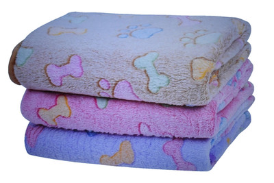 Dono Dog Cat Blankets Pack of 3 Soft Fleece Pet Bedding New Puppy Kitten