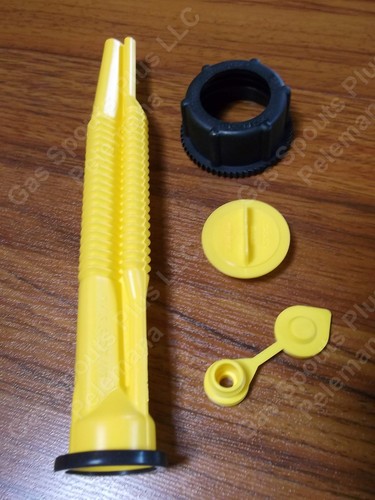 MIDWEST Fix Your GAS CAN KIT SPOUT & PARTS Screw Cap Collar Stopper Yellow Vent - 第 2/12 張圖片