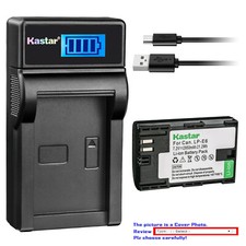 Kastar LCD Charger Battery for Canon LP-E6 LP-E6N LC-E6  Canon XC15 Camera