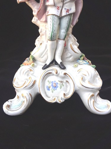 Sitzendorf Figural Candleholder - c.1918 - 13" - Germany  - Picture 9 of 12