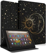 Amazon Kindle Fire HD 8/8+ Tablet Case 10th/12th Generation Sun Moon Stars Case