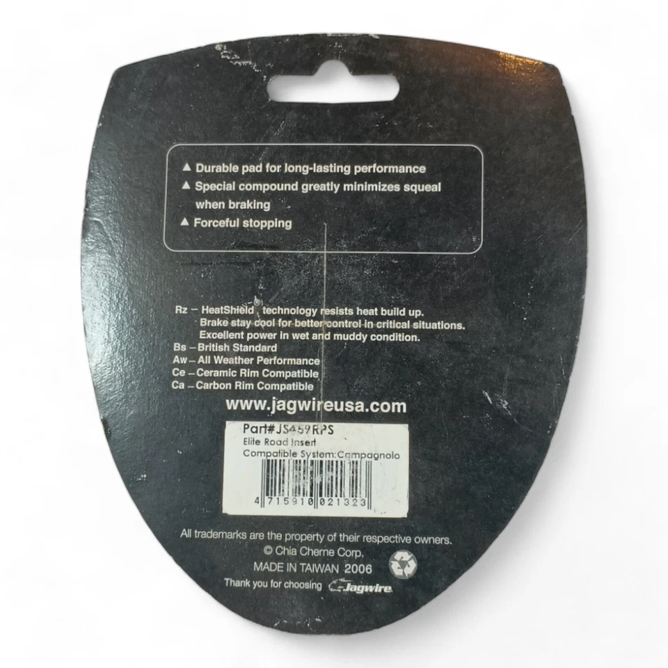Jagwire Elite road bike Brake Pads inserts for Campagnolo Alloy rim - Image 2 of 2