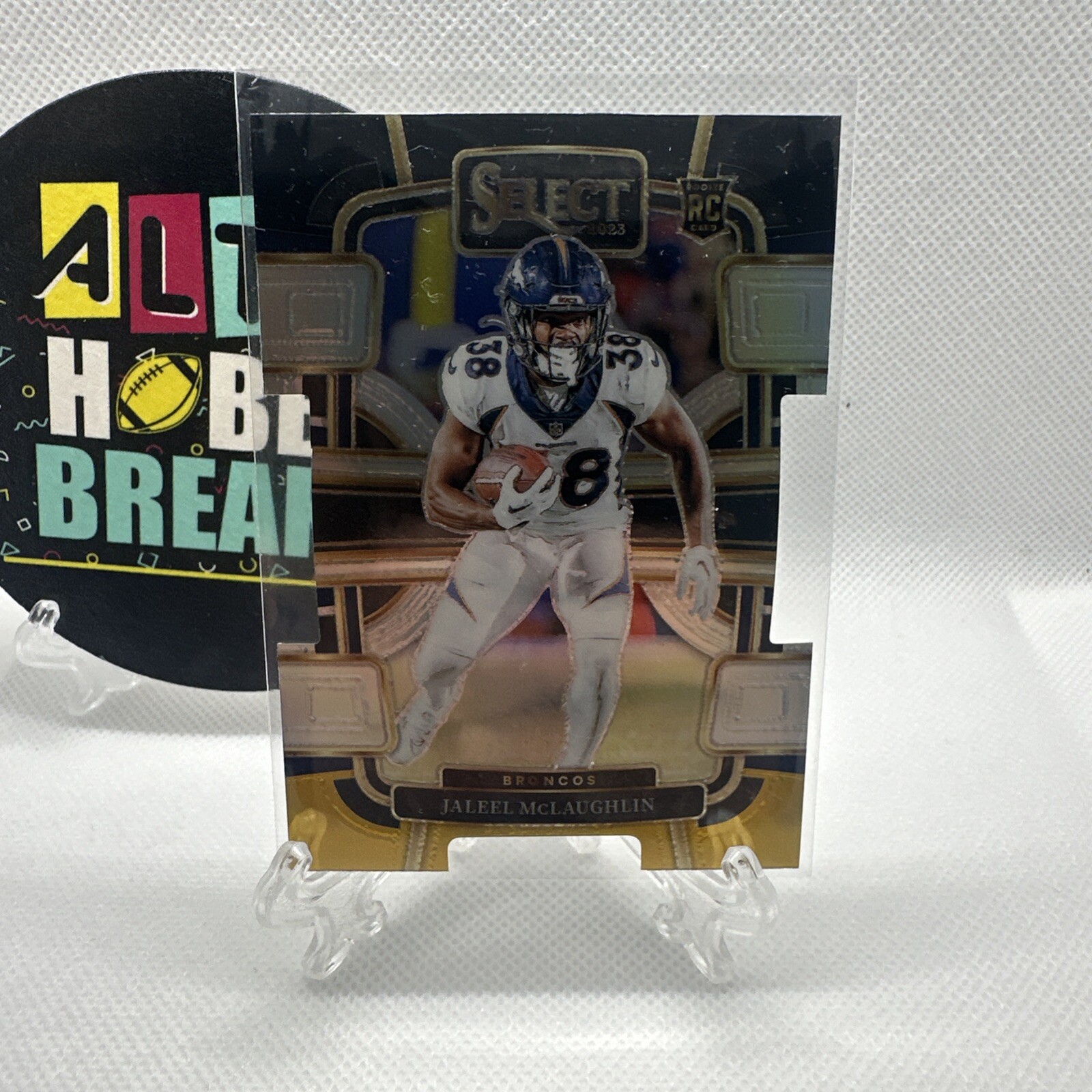 2023 Select Prizm Red and Yellow Die Cut #32 Jaleel McLaughlin