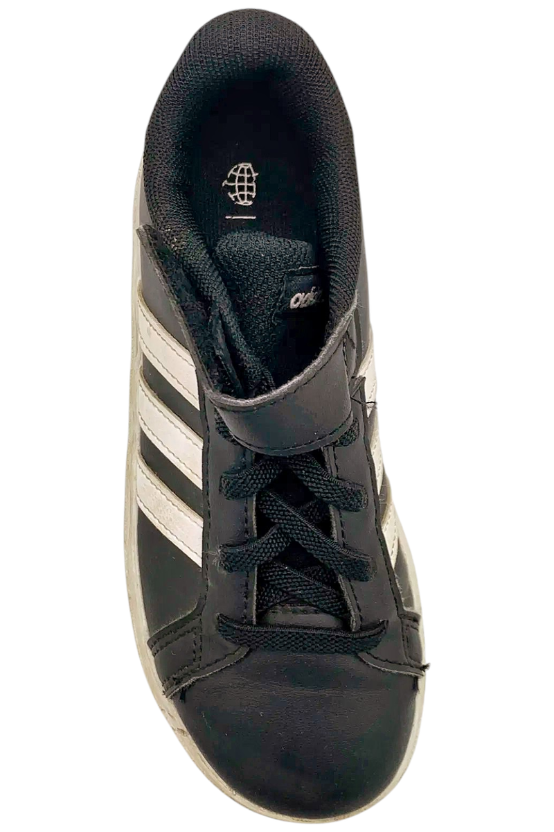 Adidas Kids Unisex Grand Court 2.0 Tennis Shoe Black/White | eBay