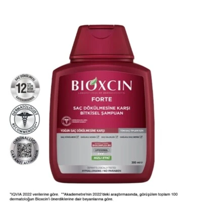Bioxcin Forte Herbal shampoo for Severe Hair Loss All Hair Type 300ml Turkey