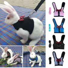 Pet Small Animal Mesh Hamster Rabbit Vest Harness Leash Lead Bunny Traction Rope