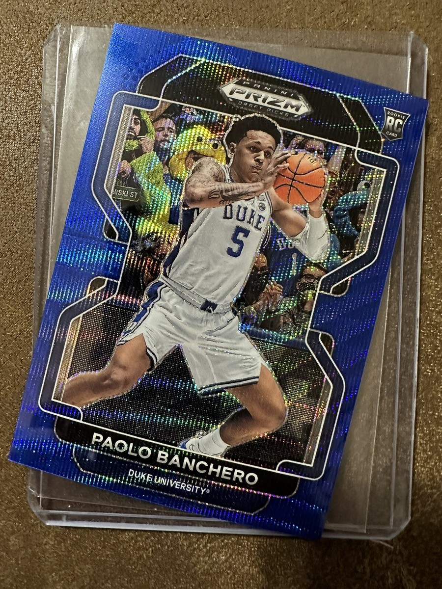 2022-23 Panini PRIZM Draft Picks #52 Paolo Banchero Blue Wave