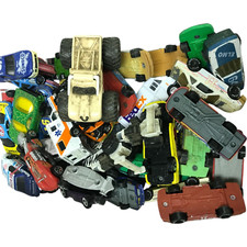 Collectible Mixed Lot of Over 20 Plus Assorted Diecast Race Cars and Trucks VTG