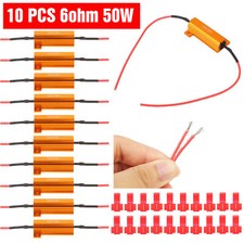 10x 50w 6 Ohm Load Resistor Fix Led Bulb Fast Hyper Flash Turn Signal Blink