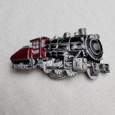 Vintage Locomotive Classic Train Belt Buckle Painted 1980 Limited Edition
