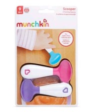 Munchkin Baby/Infant 2 Piece Scooper Spoons, Pink/Purple