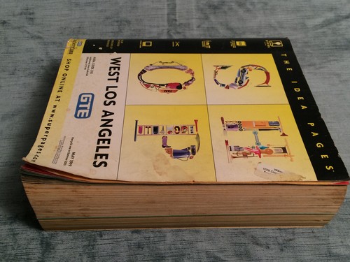 WEST LOS ANGELES, YEAR '1999 WHITE & YELLOW PAGES TELEPHONE BOOK GTE SUPERPAGES - Picture 9 of 21