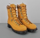 Men's VTG NOS 1970s Tan Mason Hunting Hiking Boots Sz 7 E 70s Vibram Sole